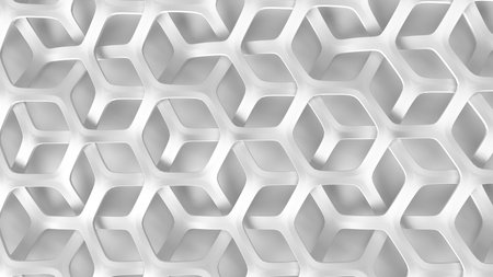 Render of 3D Geometric Abstract Background