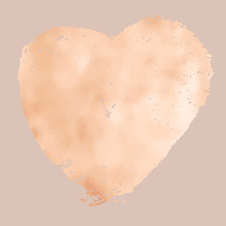 Valentines day background with a gold foil heart designのイラスト素材