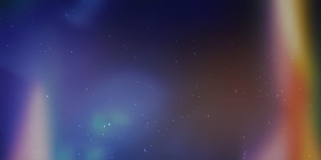 Abstract banner with a grunge style light leaks overlay design