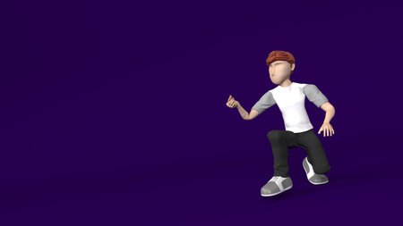 3D Render of a Young person holding  Ring for Valentines