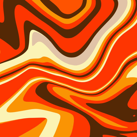 Abstract retro styled wavy pattern backgroundのイラスト素材