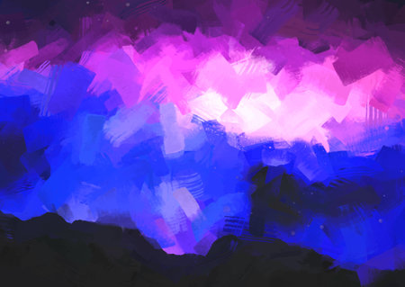 Abstract background with a palette knife painted effectのイラスト素材