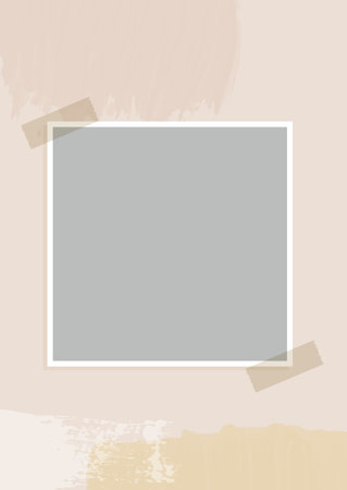 Hand painted social media story abstract backgroundのイラスト素材