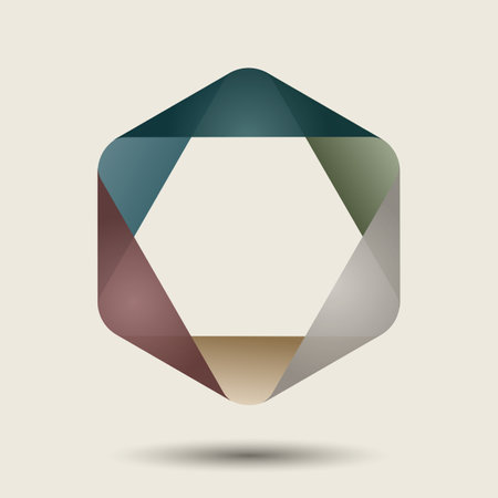 Abstract background with hexagonal designのイラスト素材