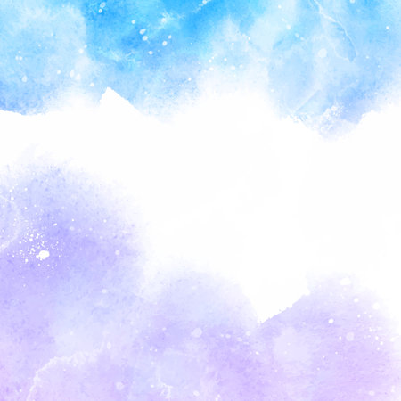 Abstract pastel coloured hand painted watercolour backgroundのイラスト素材
