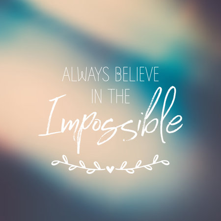 Inspirational quote on a gradient blur backgroundのイラスト素材