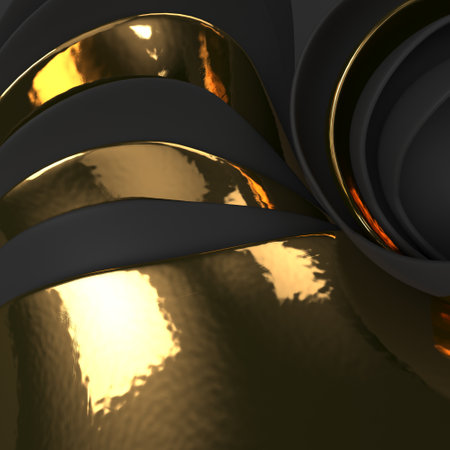 Render of 3D Geometric Abstract Backgroundの写真素材