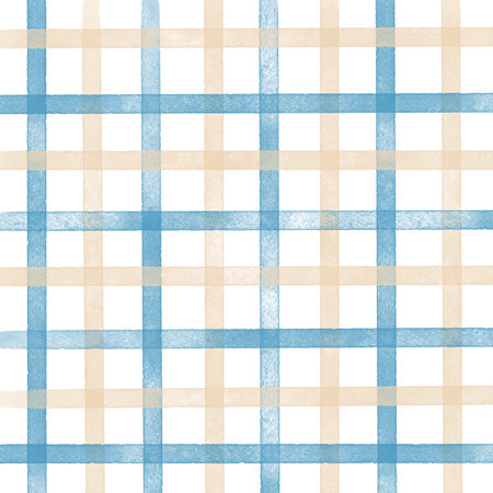hand painted watercolour plaid style background designのイラスト素材