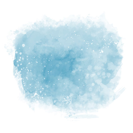 Abstract hand painted pastel blue watercolour backgroundのイラスト素材