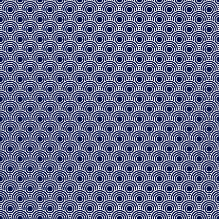 abstract Japanese styled wave pattern backgroundのイラスト素材