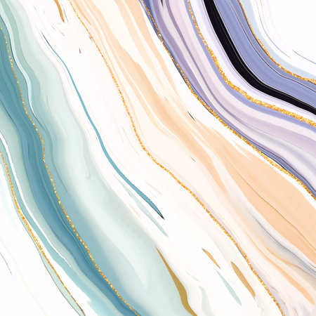 Elegant liquid marble background with gold glitter elementsのイラスト素材