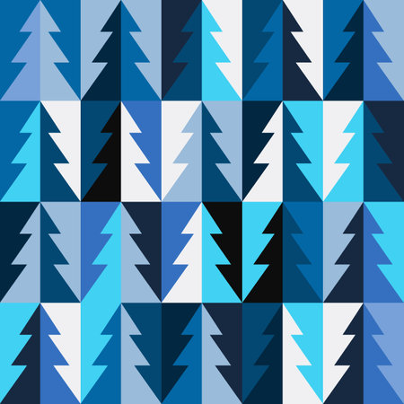 Abstract Christmas tree pattern background designのイラスト素材