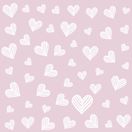 Valentines Day background with a decorative heart pattern