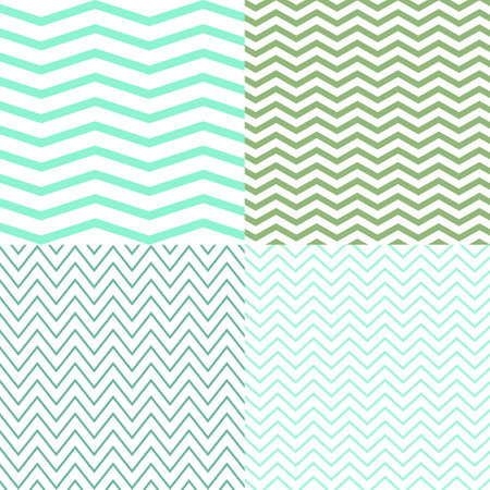 Collection of zig zag pattern backgroundsのイラスト素材