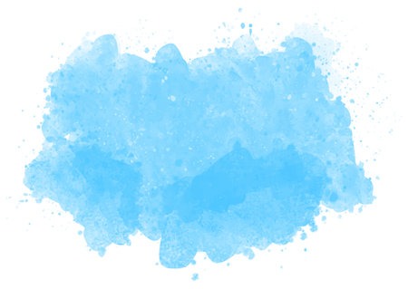 abstract hand painted blue watercolour splatter backgroundのイラスト素材