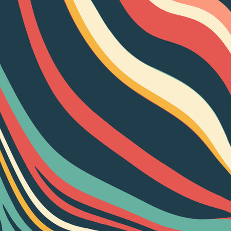 Abstract background with a retro styled striped designのイラスト素材