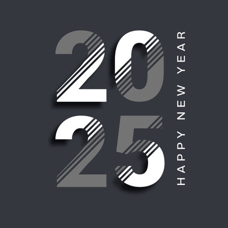 Abstract modern Happy New Year background designのイラスト素材