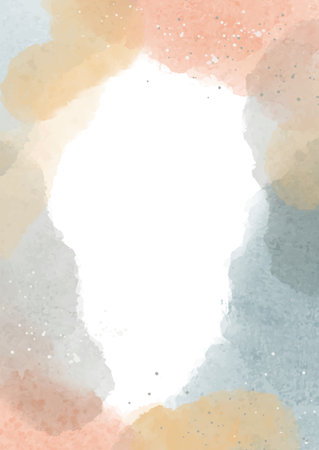 Hand painted pastel coloured watercolour background designのイラスト素材