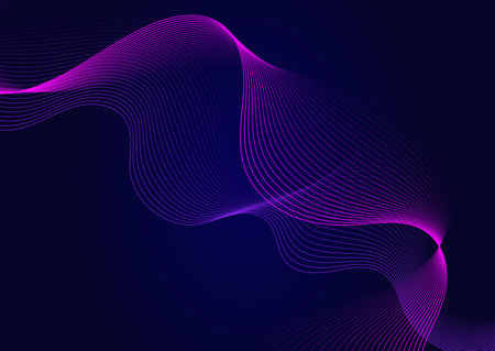 Abstract background with a flowing waves designのイラスト素材