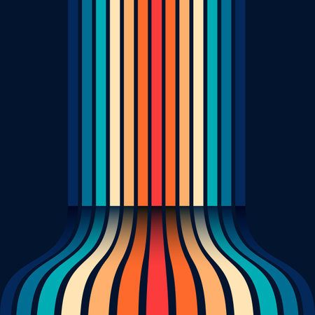 Abstract retro styled wallpaper design backgroundのイラスト素材