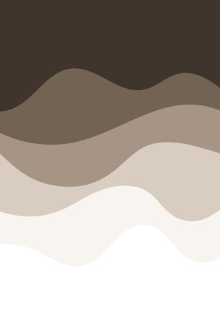 Abstract background with a minimal waves design in neutral coloursのイラスト素材