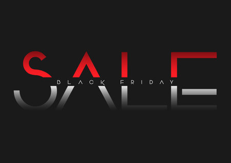 Black Friday Sale background with a minimal modern text designのイラスト素材