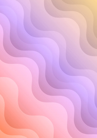 Abstract background with a pastel coloured gradient wave designのイラスト素材