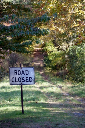 Road Closedの写真素材