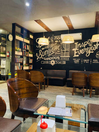 Coffee shop interior design.の写真素材