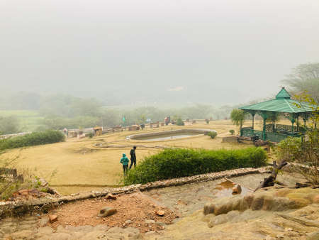View of the Pashupatinath temple in the morningの写真素材