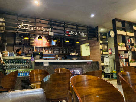 Coffee shop in Kuala Lumpur, Malaysia.の写真素材