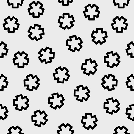 Seamless cross patternのイラスト素材