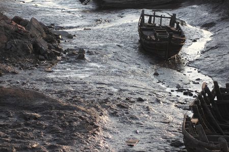 River and ship