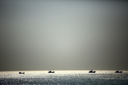 Ship and the seaの写真素材