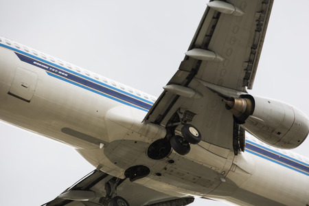 Closeup airlinerのeditorial素材