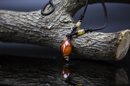 South red agate necklaceの写真素材