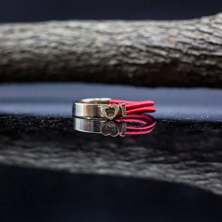 Red rope braceletのeditorial素材