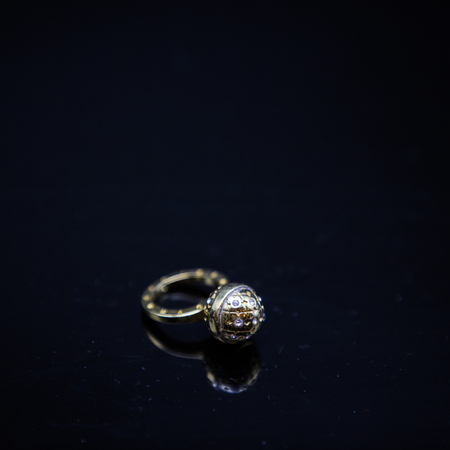 Dark gold ringの写真素材