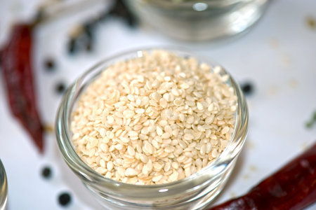 White Sesame in a bowl