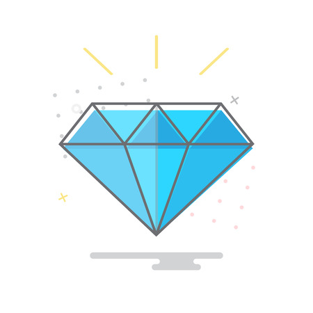 Diamond Icon Vector.のイラスト素材