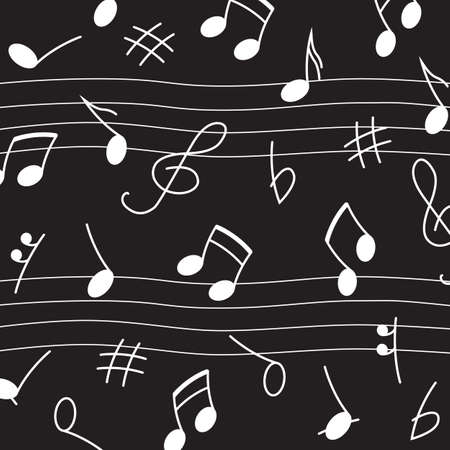 Music background with notes and symbols, Musical Signs. Minimalistic Simple Background.のイラスト素材