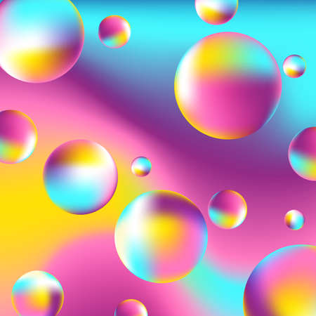 Liquid colorful bright gradient vector illustration. Abstract background in dream kids color.のイラスト素材
