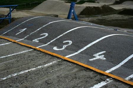 Bike starting pointの写真素材