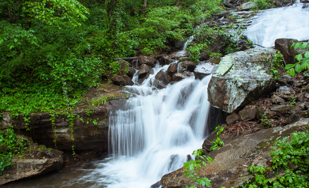 Amicalola falls detail, Georgia state park, USAの写真素材