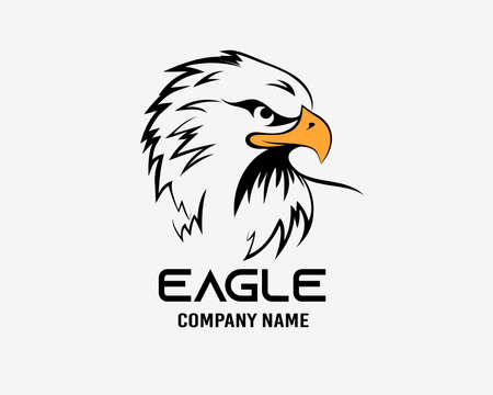 Eagle logo symbol illustration Premium Vectorのイラスト素材
