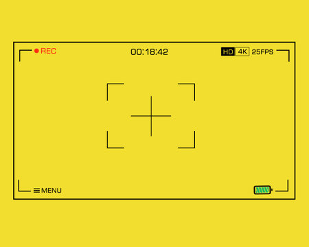 Camera view finder frameの写真素材
