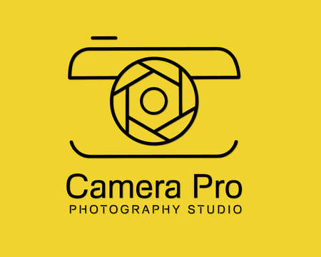 Camera pro   template design vectorの写真素材