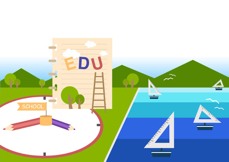 education backgroundのイラスト素材