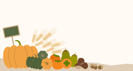 autumn vegetableのイラスト素材