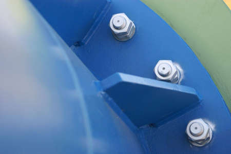  big bolts and screw on constructionの写真素材